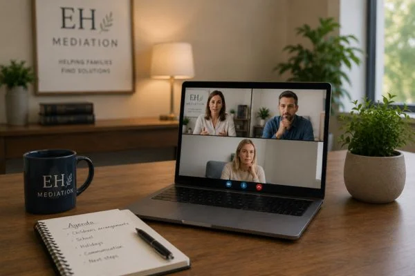 child access mediation Bourne online meeting.