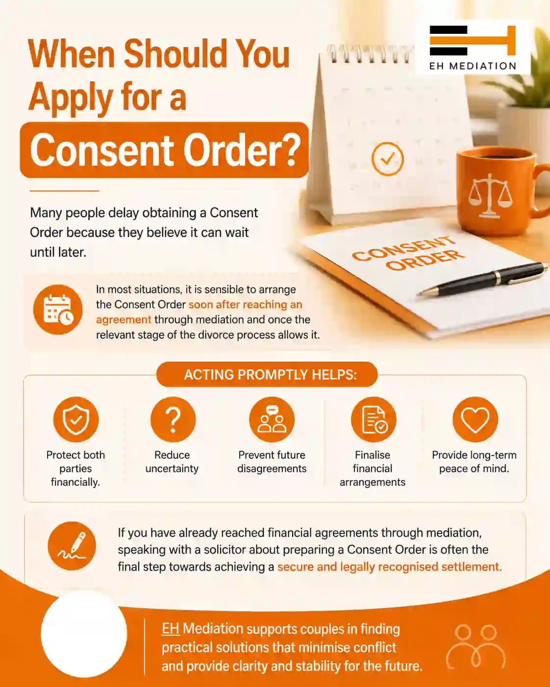 When Should You Apply for a Consent Order Bourne?